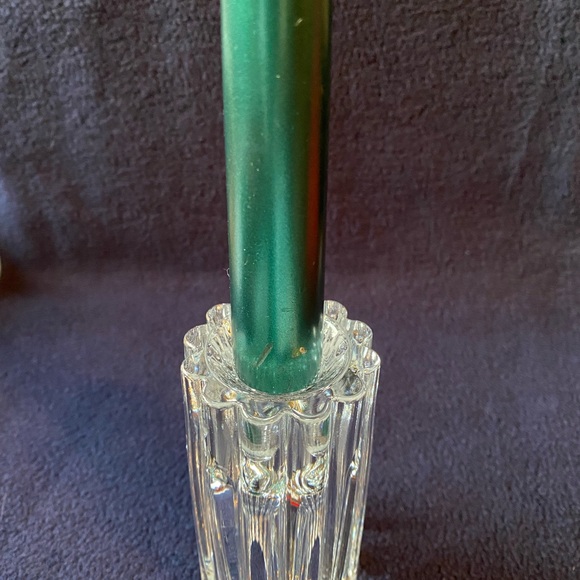 Glass Reversible Candleholder Heavy Flower shape - Picture 4 of 8
